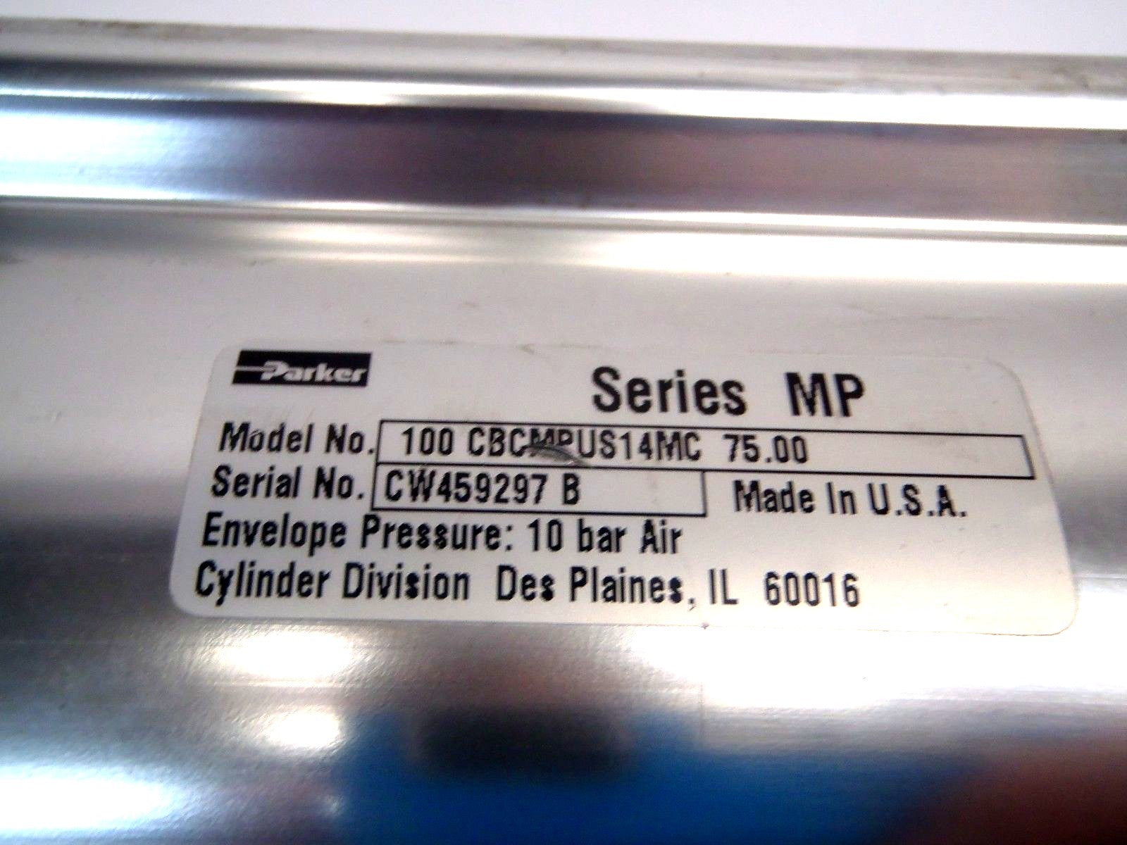 Parker 100 CBCMPUS14MC 75.00 MP Series Cylinder 100mm Bore 75mm Stroke - Maverick Industrial Sales