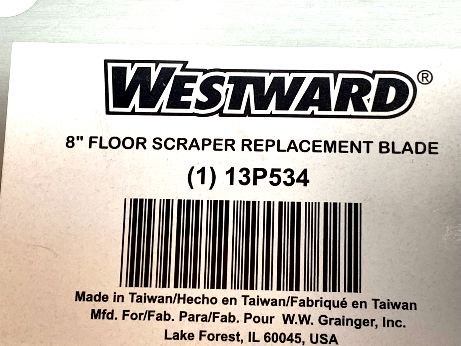 Westward 13P534 Replacement Scraper Blade 8″ High Carbon Steel - Maverick Industrial Sales