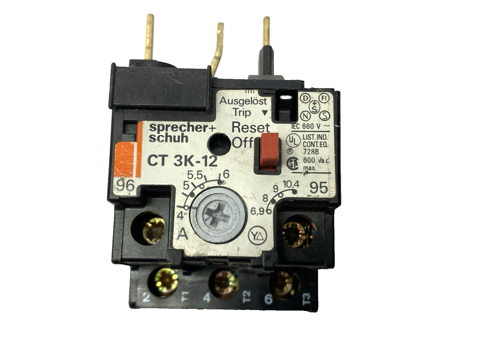 CT3K-12-6 | Sprecher+Schuh Overload Relay 4-6A - Used - Maverick Industrial Sales