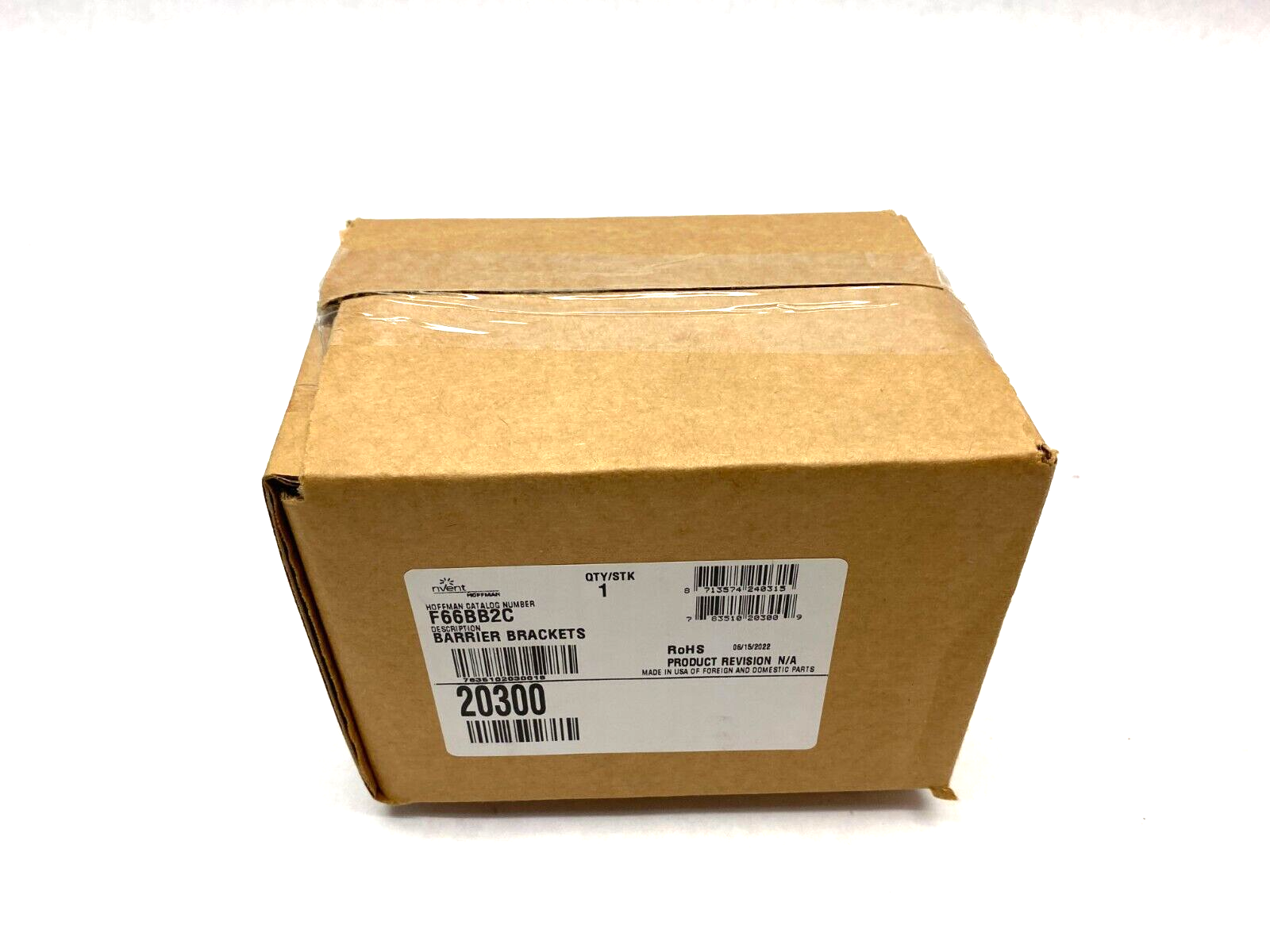 F66BB2C | Hoffman Barrier Brackets 2-Compartment fits 6" x 6" BOX OF 5 - New - Maverick Industrial Sales