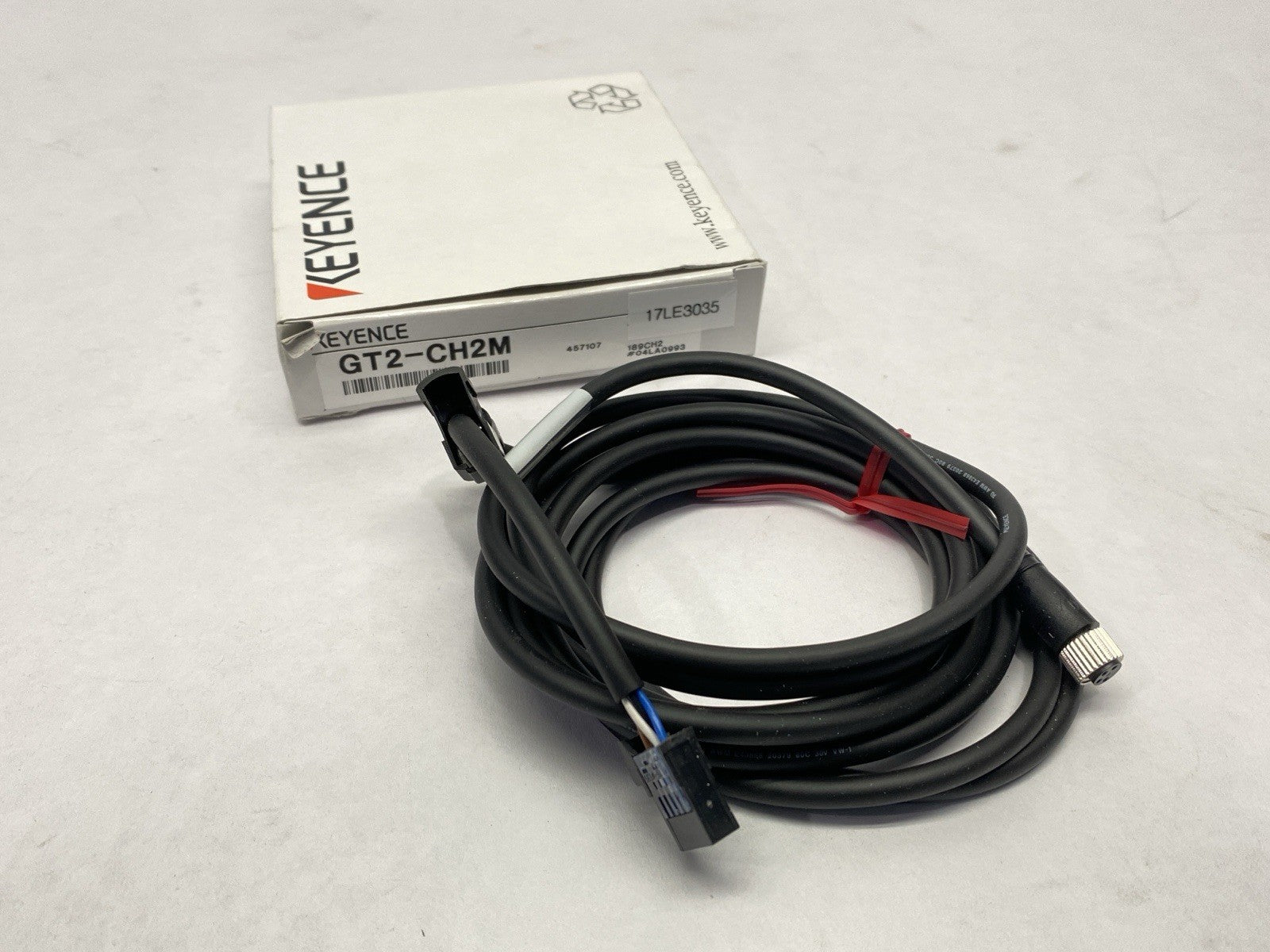 GT2-CH2M | Keyence Digital Contact Sensor Head Cable Straight M8 2m Length - New – Open Box - Maverick Industrial Sales