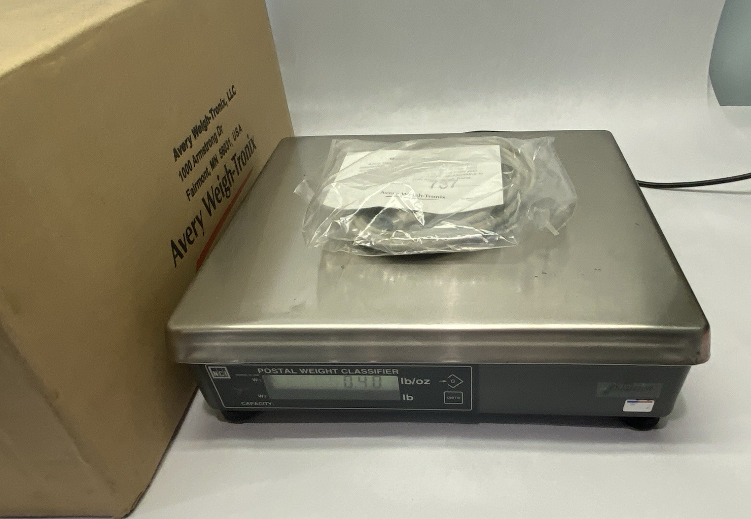 9503-15625 | Avery Weigh-Tronix NCI Quartzell Digital Bench Scale 7620 - New – Open box - Maverick Industrial Sales