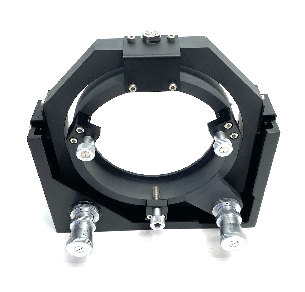 MDH-150 | OptoSigma Extra-Large Precision Gimbal Mirror Holder 150mm - New – Open box - Maverick Industrial Sales