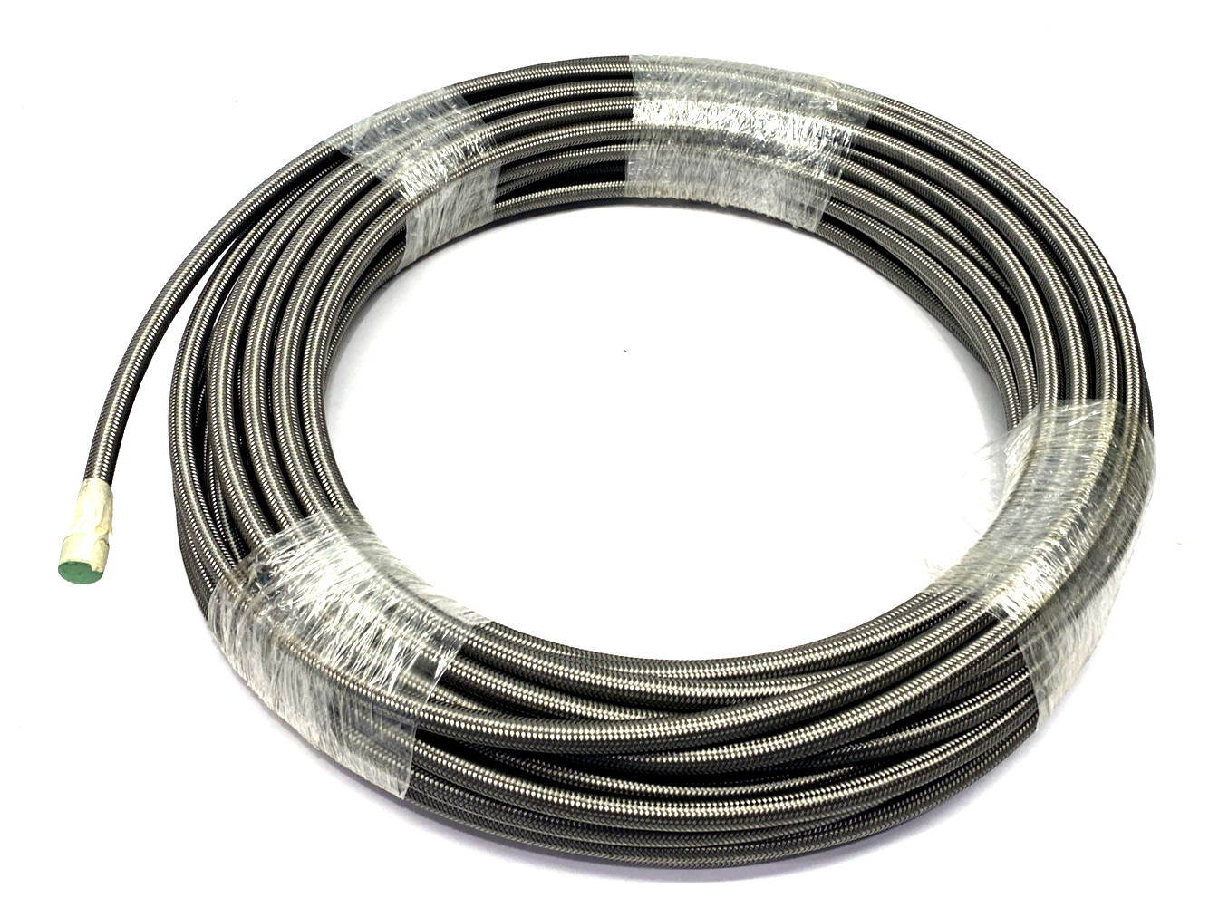 EN-7TW100BX | Danfoss Weatherhead Stainless Steel Braided Hose -7 Size PTFE 30FT - New – Open box - Maverick Industrial Sales