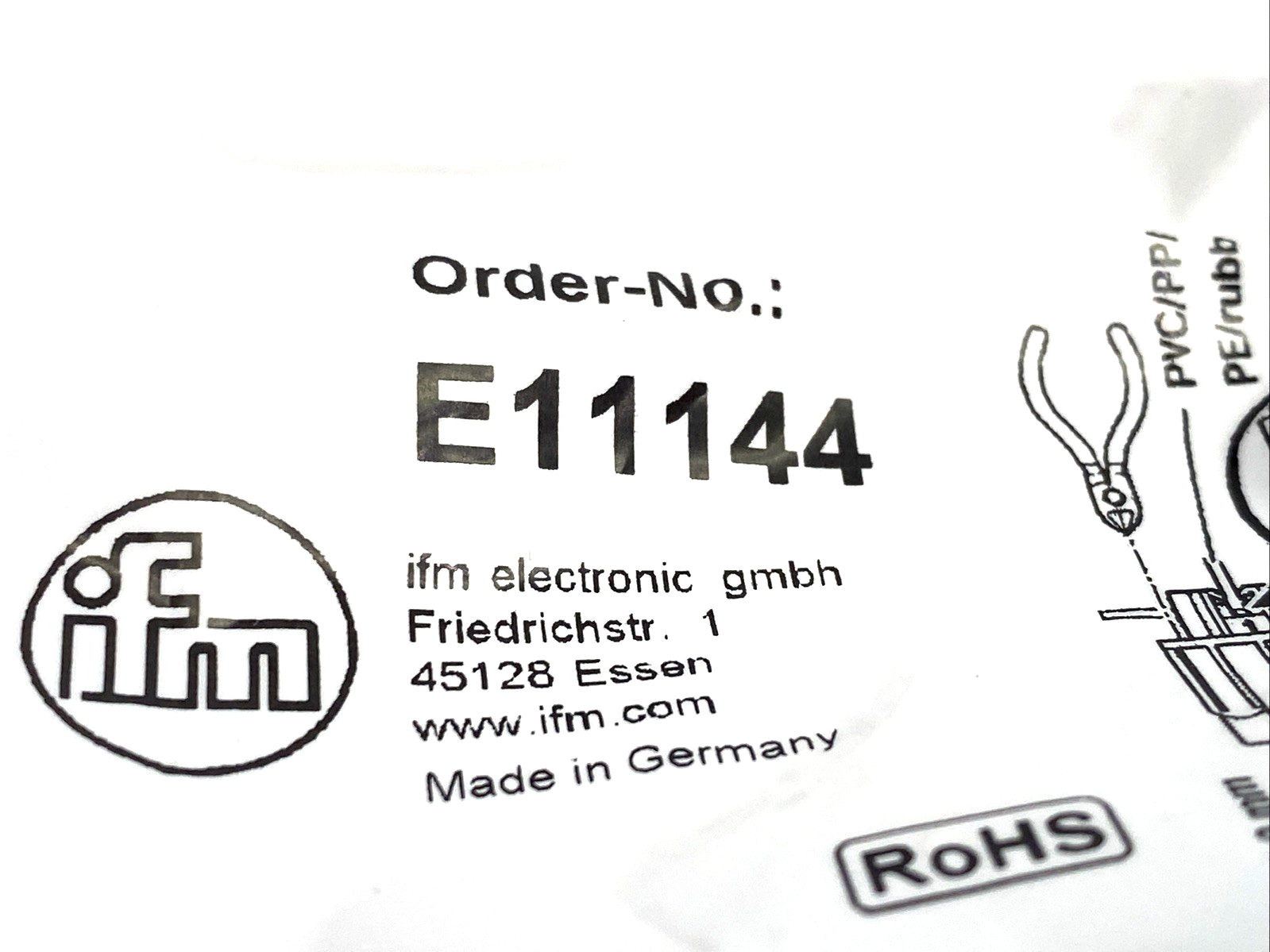 ifm E11144 Wirable Plug M12 4-Pin SSTGH040ZDSFKSK - Maverick Industrial Sales