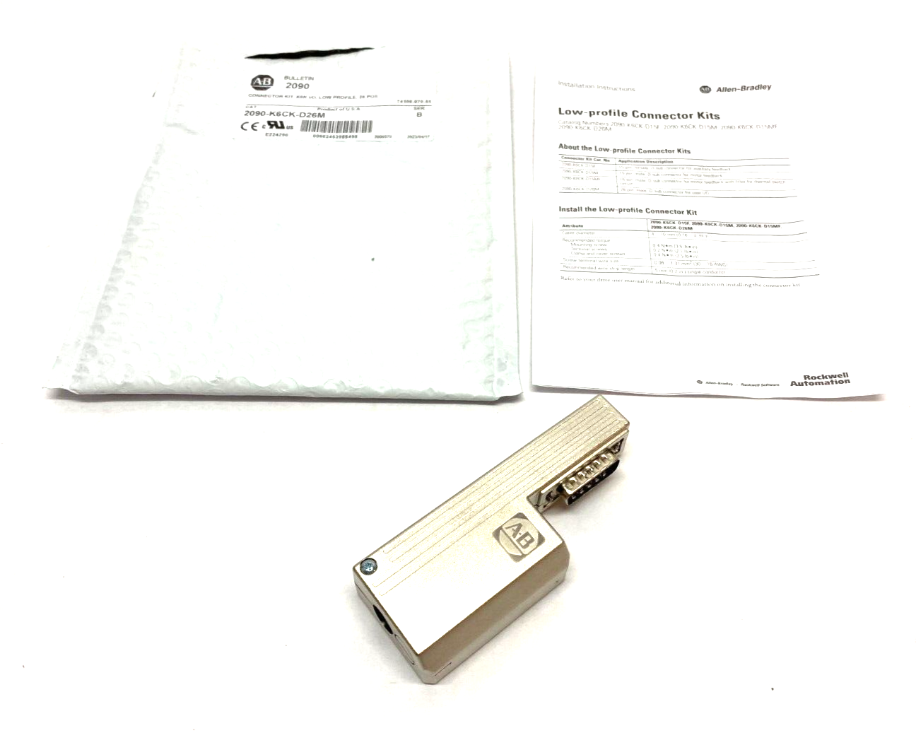 Allen Bradley 2090-K6CK-D26M Ser. B Low Profile I/O Cable Connector Kit 26-Pos - Maverick Industrial Sales