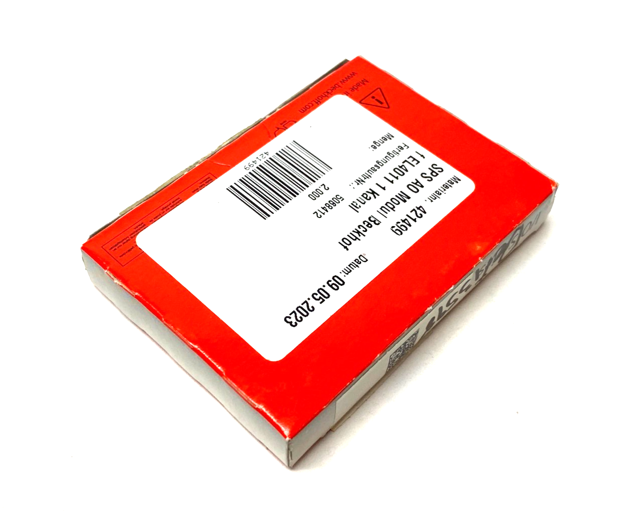 Beckhoff EL4011 EtherCAT 1-Channel Analog Output Terminal 12-Bit - Maverick Industrial Sales