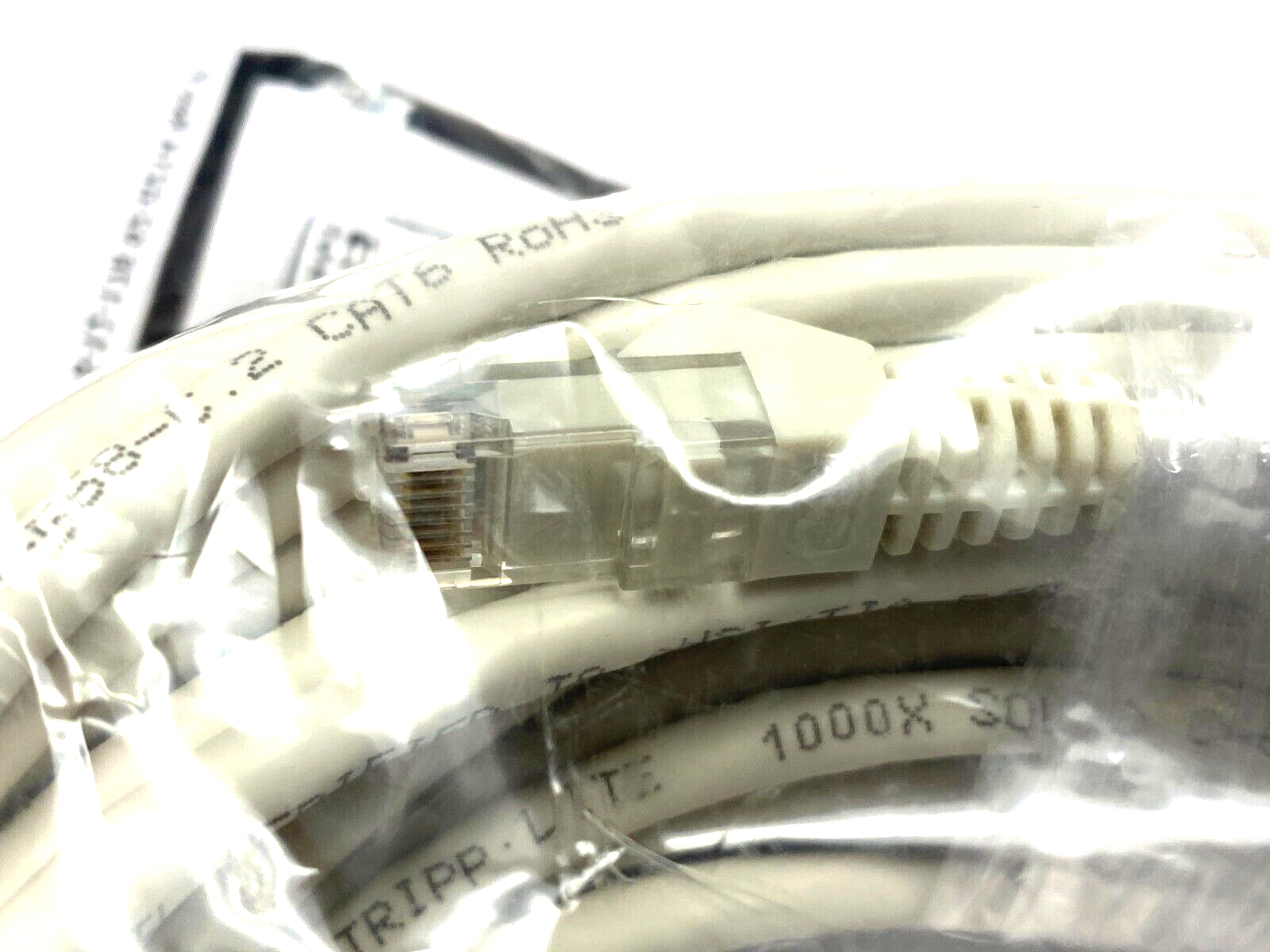 Tripp Lite N201-050-WH Cat6 Gigabit White Snagless Patch Cable RJ45 M to M 50ft - Maverick Industrial Sales