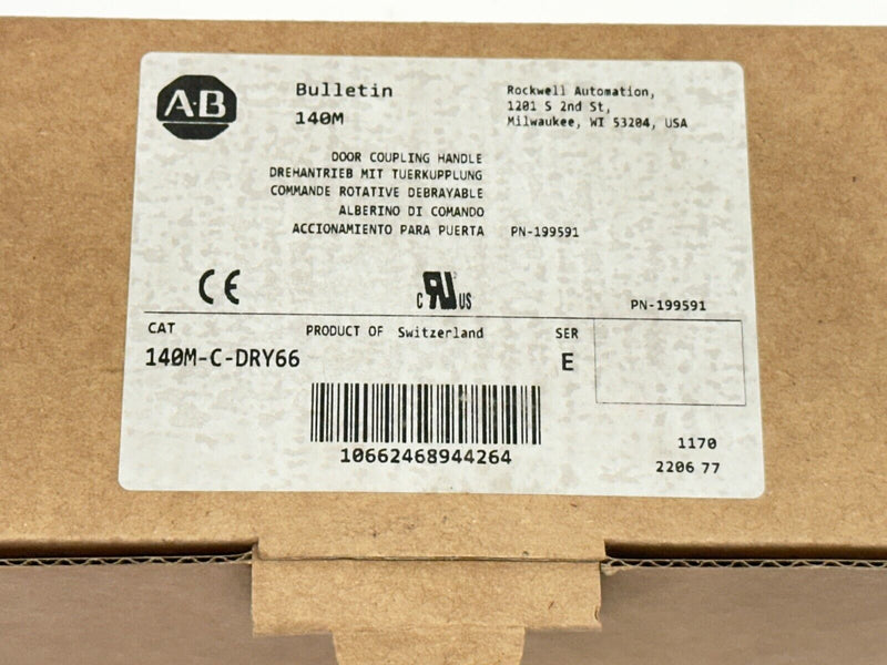 Allen Bradley 140M-C-DRY66 Ser E Door Coupling Handle Red / Yellow - Maverick Industrial Sales