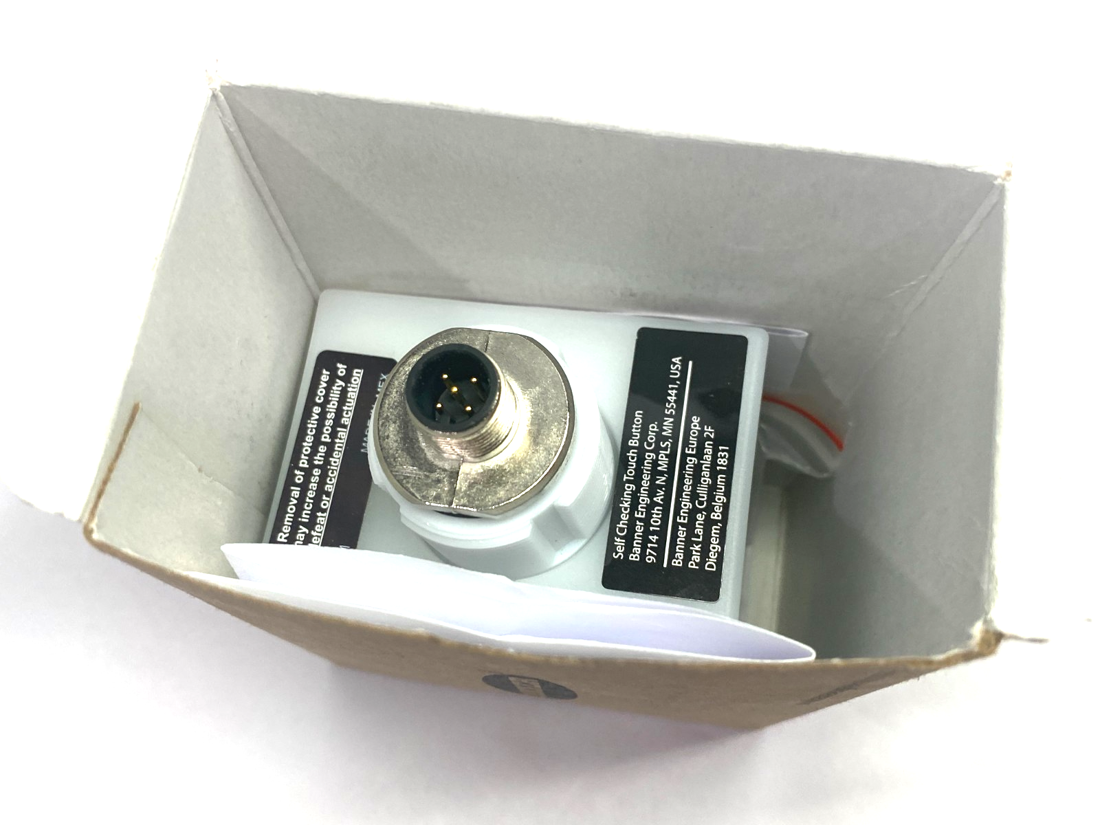 Banner VTBP6GRQ Illuminated Verification Touch Button 2-Color 5-Pin M12 75937 - Maverick Industrial Sales