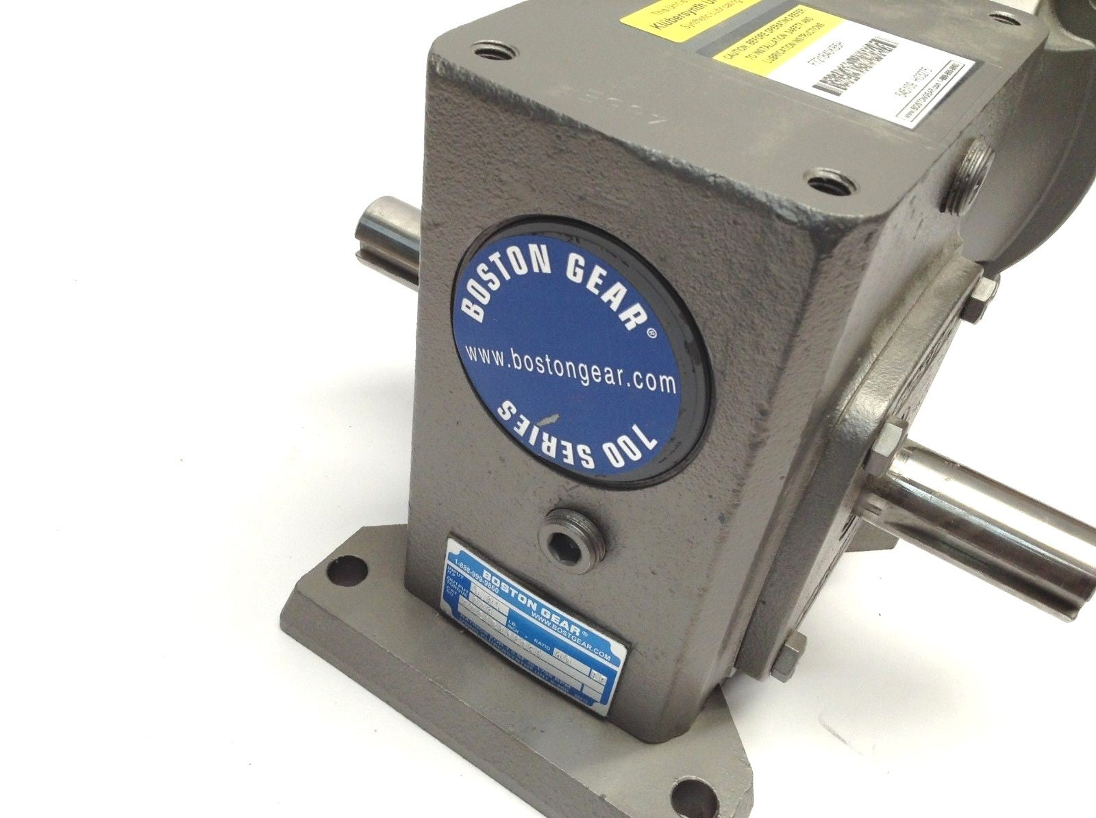 Boston Gear F721B40KB5H Speed Reducer Dual Output Gear 40:1 Ratio 0.81HP - Maverick Industrial Sales