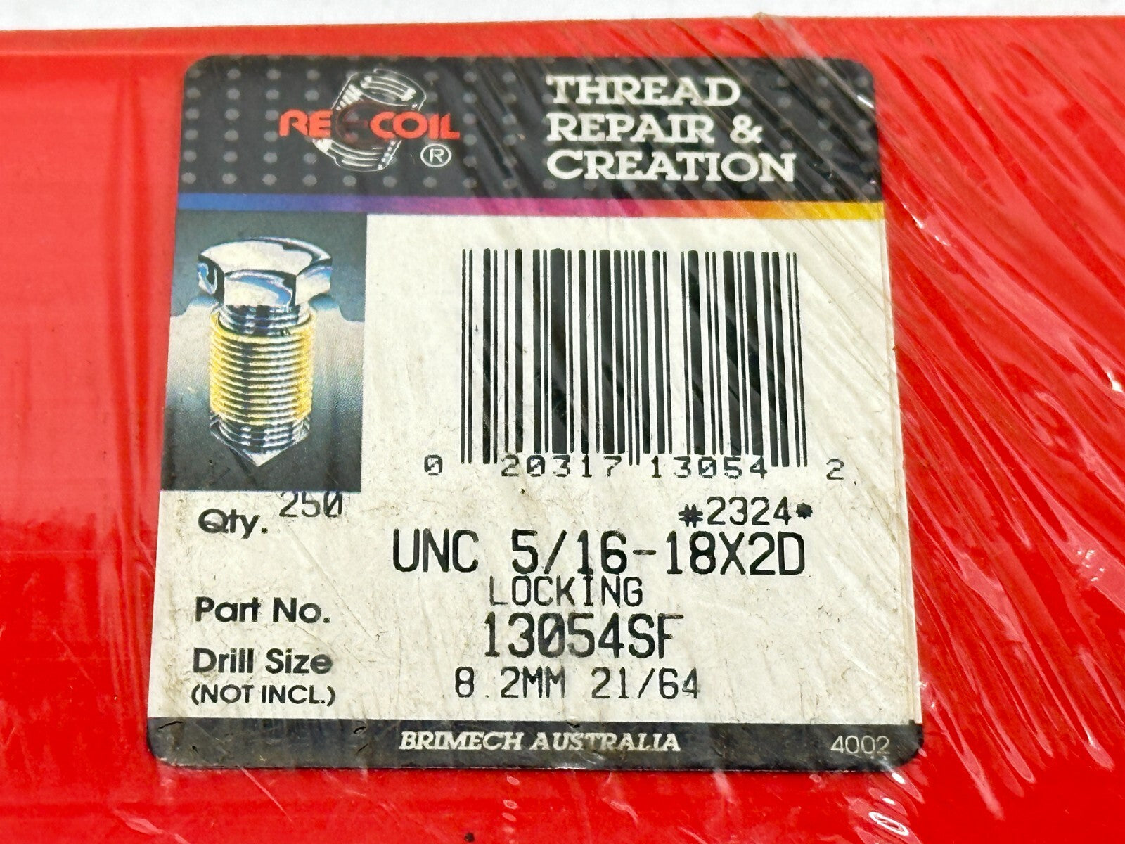 ReCoil 13054SF Tanged Screw-Locking Coil Insert 5/16-18 UNC, 2D/0.624" QTY 250 - Maverick Industrial Sales