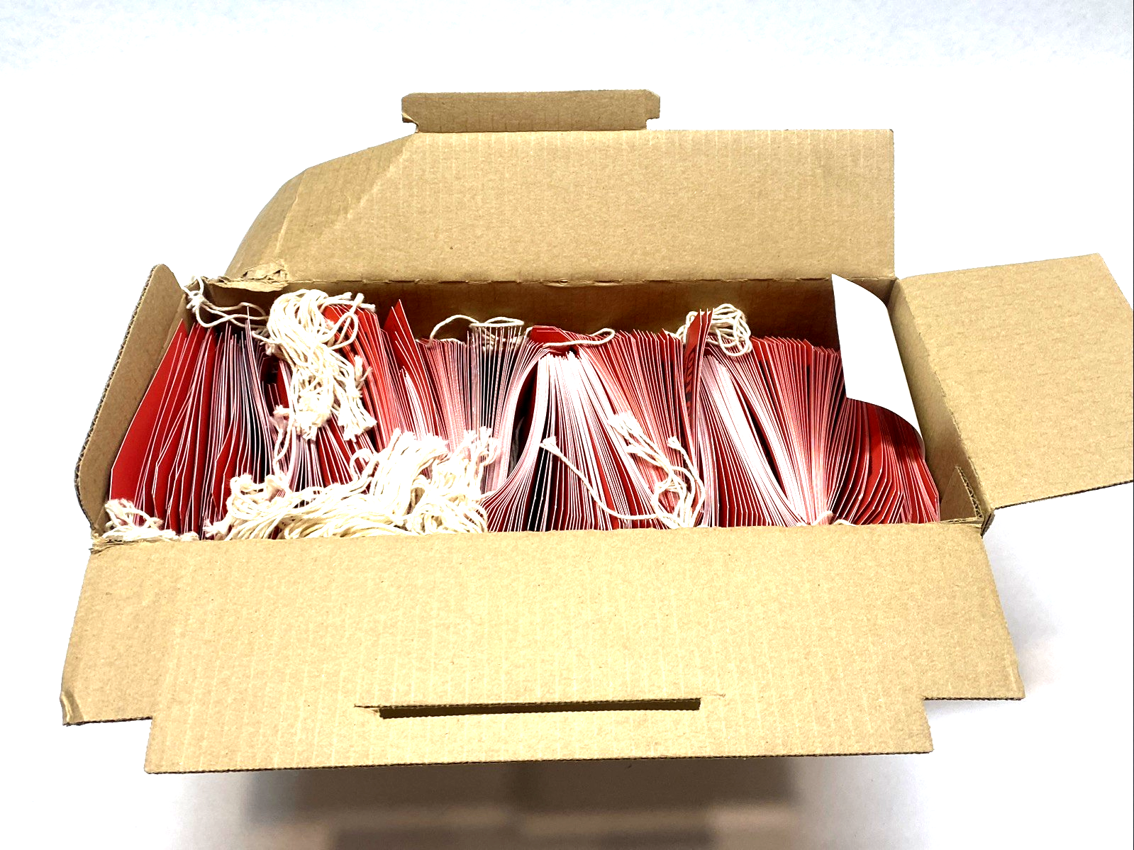 S-17551PS | Uline “Out of Service” Inspection Tags Red Pre-Strung LOT OF 900 - New – Open box - Maverick Industrial Sales