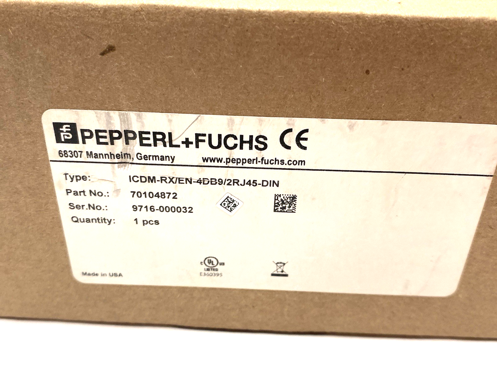 ICDM-RX/EN-4DB9/2RJ45-DIN | Pepperl+Fuchs Comtrol EtherNet/IP +Gateway 70104872 - New Other - Maverick Industrial Sales