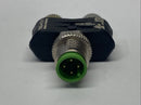 Murrelektronik 7000-41211-0000000 SlimLine T-Coupler Hub M12 Male/M8-Bu 3-Pin - Maverick Industrial Sales