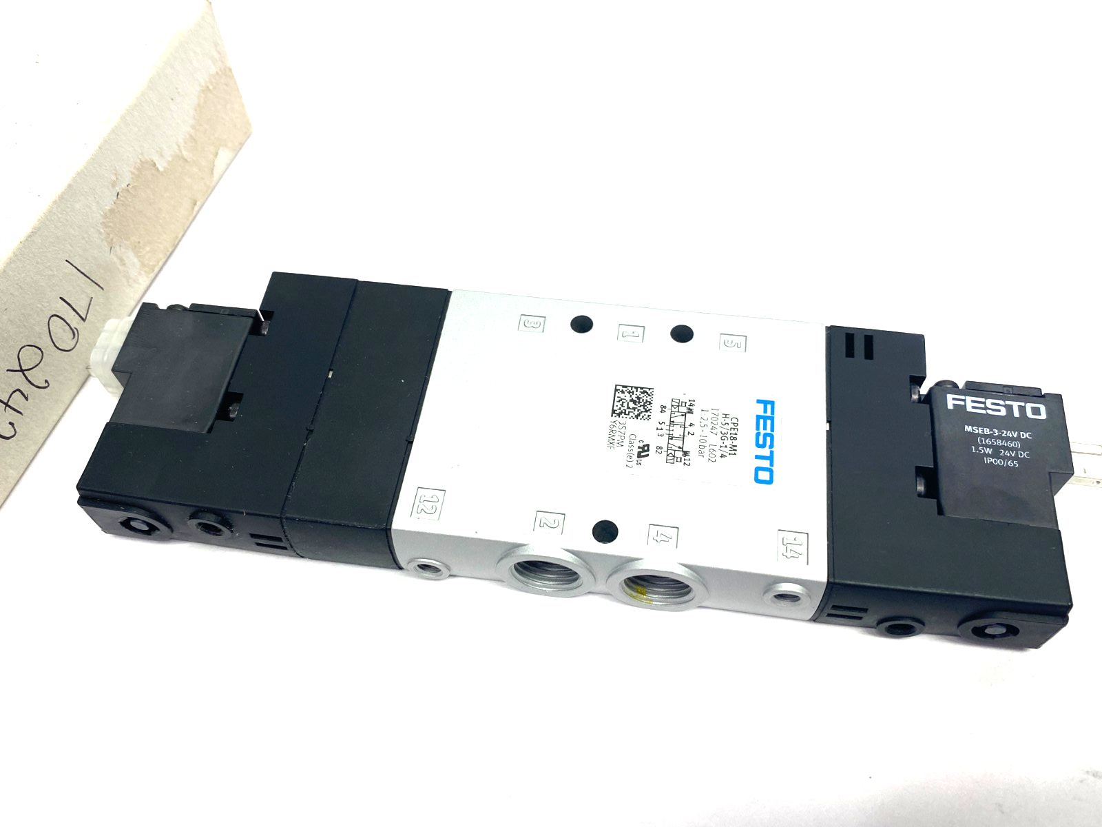 Festo 170247 Solenoid Valve 5/3 Closed CPE18-M1H-5/3G-1/4 - Maverick Industrial Sales