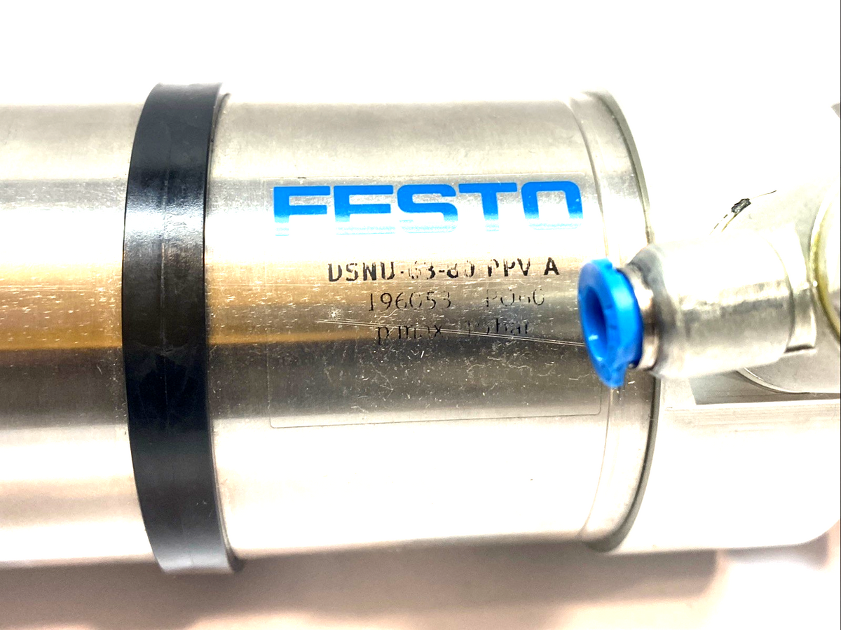DSNU-63-80-PPV-A | Festo Pneumatic Cylinder 63mm Bore x 80mm Stroke - New – Open box - Maverick Industrial Sales