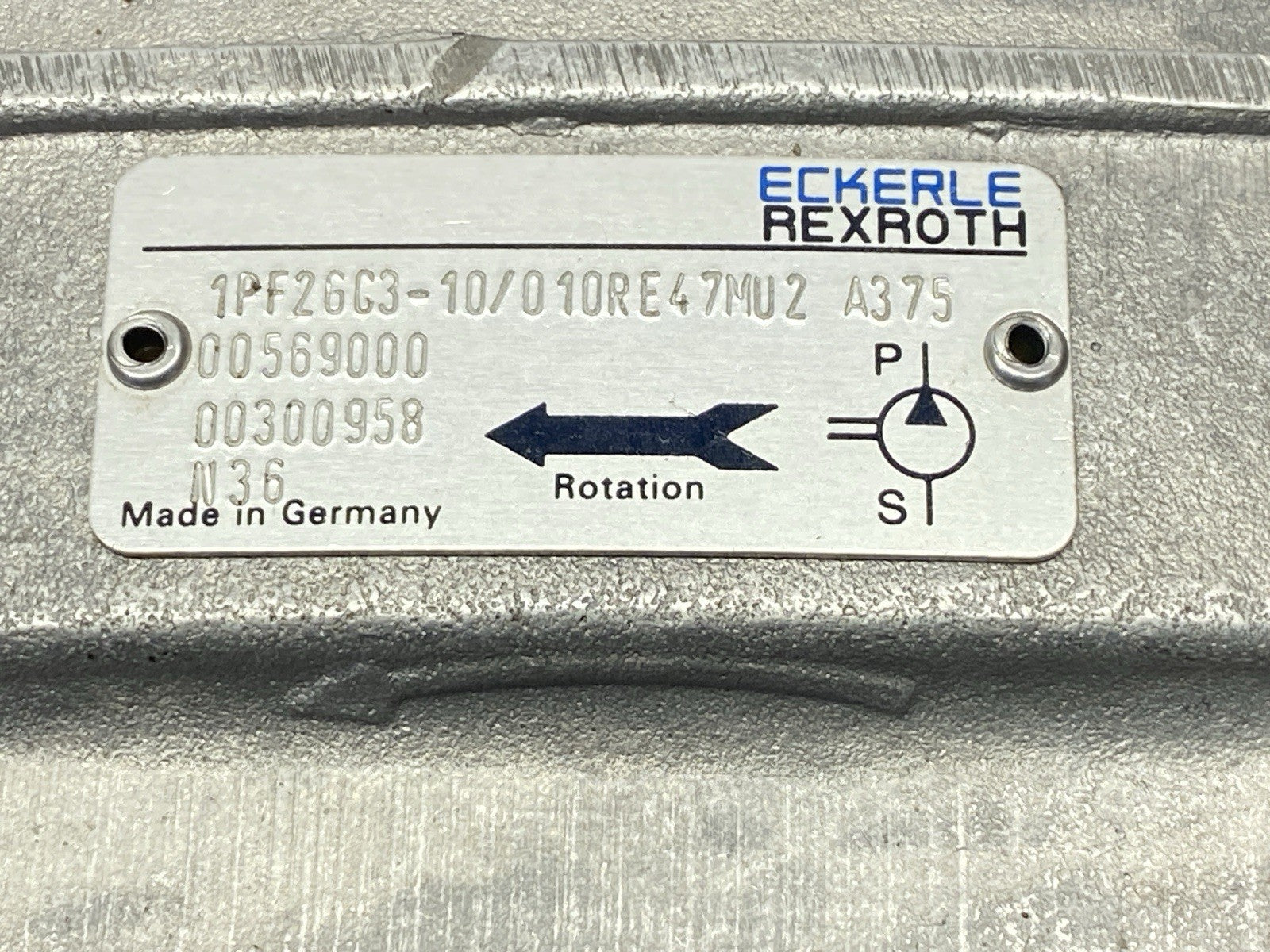Rexroth 1PF2GG3-10/010RE47MU2 Hydraulic Pump 1PF2GC3-10/013RF47MK0 00565810 - Maverick Industrial Sales