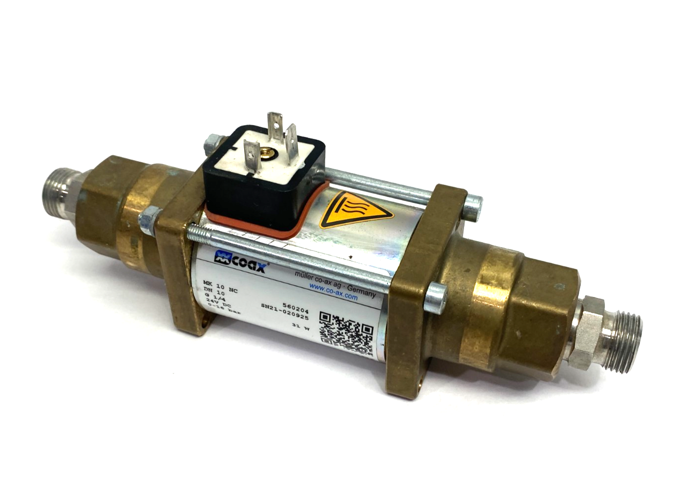 560204 | Coax Direct Acting Coaxial Valve 2/2-Way MK-10-NC-DN10-G1/4-24VDC - Used - Maverick Industrial Sales