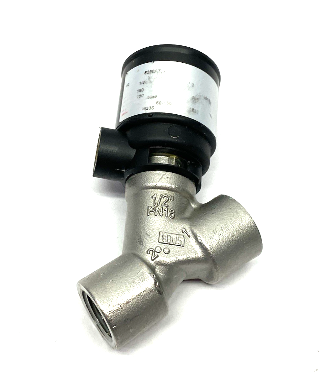8290A792 | Asco Angle Body 2/2-Way Motorized Piston Valve, 1/2" Normally Closed - Used - Maverick Industrial Sales