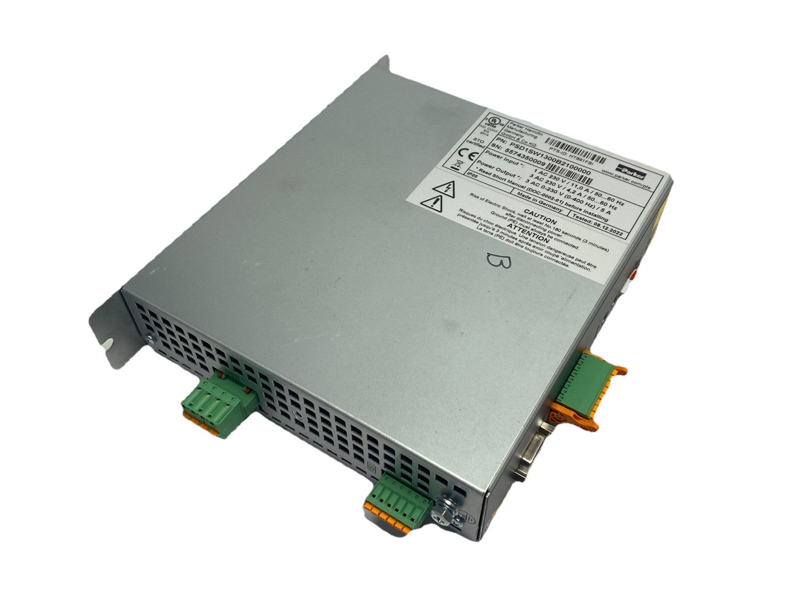 PSD1SW1300B2100000 | Parker Servo Drive Single Axis 5A 230VAC 2.3kVA - Used - Maverick Industrial Sales