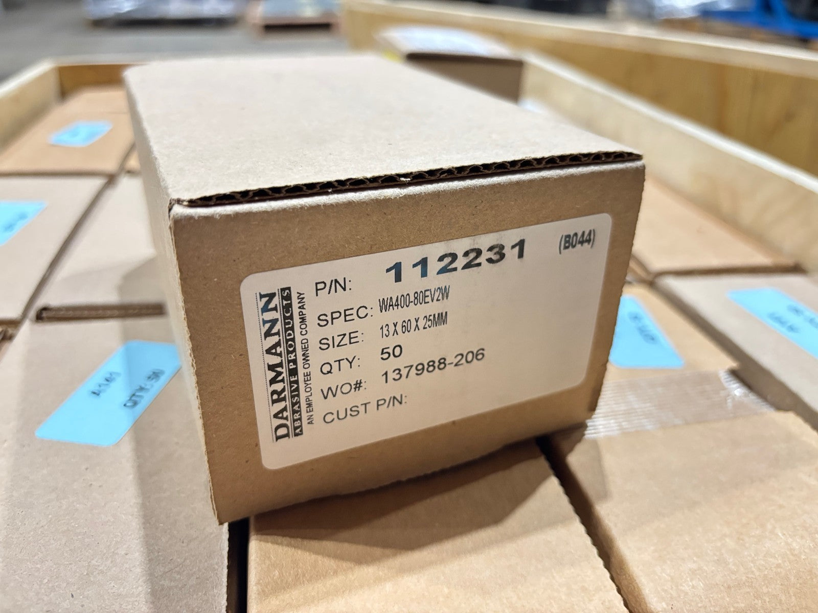 Darmann Abrasive 112231 WA400-80EV2W Polishing Stones, 13x60x25mm, LOT OF 2850 - Maverick Industrial Sales