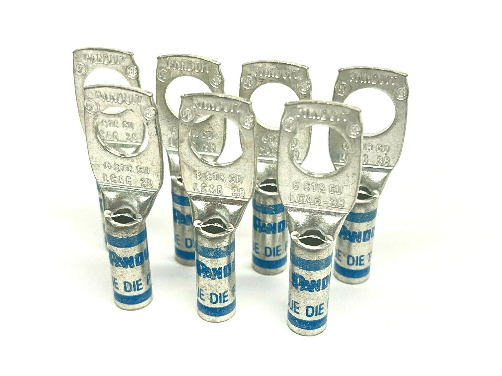 Panduit Corp LCA6-38-L Compression Connectors #6 w/ 3/8" Hole LOT OF 7 - Maverick Industrial Sales