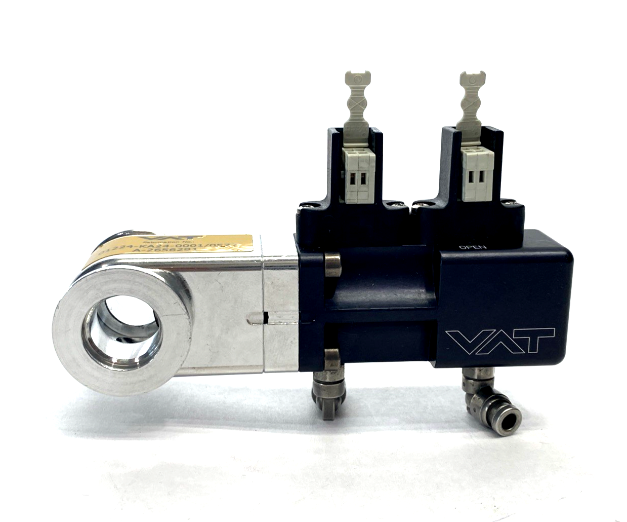 VAT 01224-KA24-0001 Mini Gate Valve ISO-KF Size DN 16, 5/8" - Maverick Industrial Sales