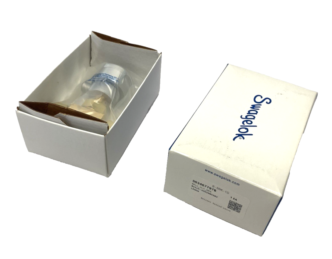 Swagelok B-8BK-1D Brass Body Bellows-Sealed Actuator Valve 1-Series S03467797B - Maverick Industrial Sales