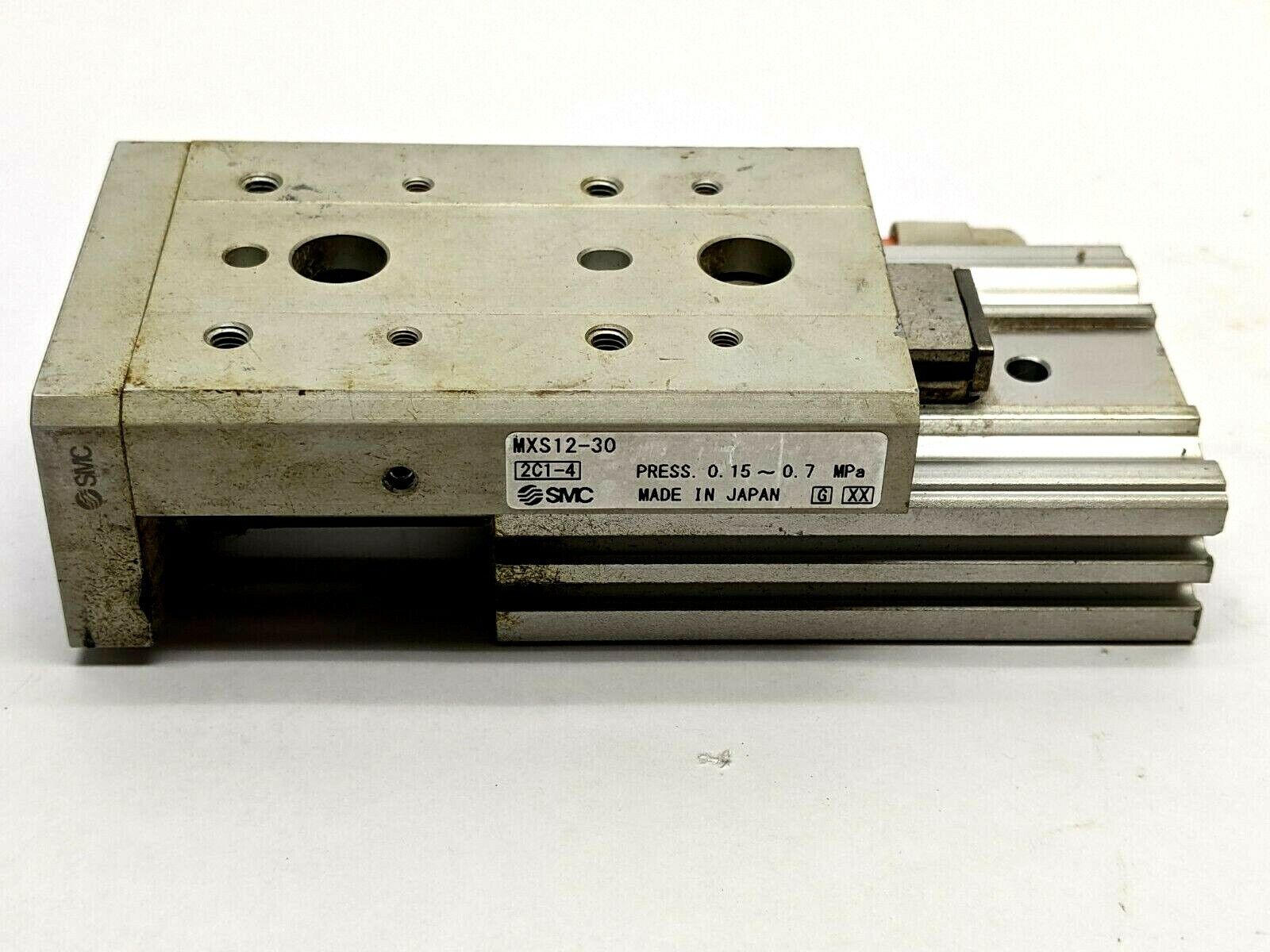 SMC MXS12-30 Guided Cylinder Dual Rod Slide Table 12mm Bore 30mm Stroke - Maverick Industrial Sales