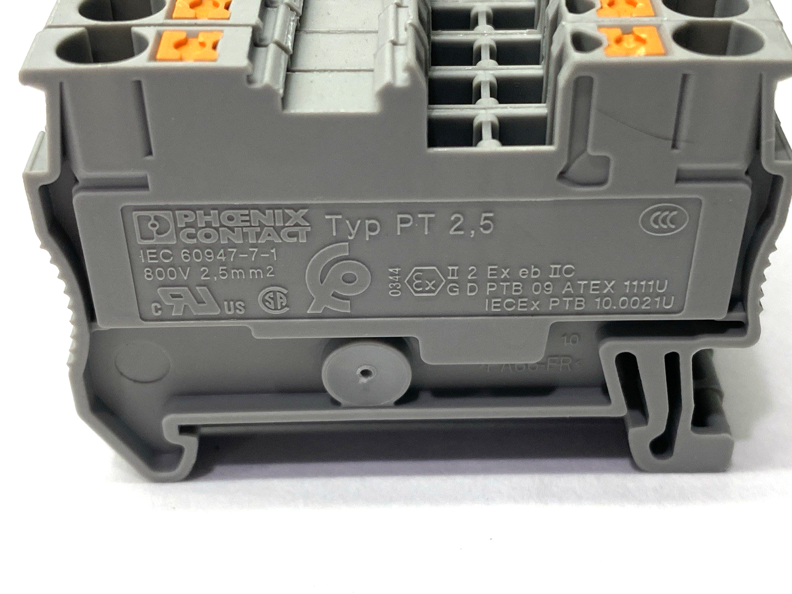 3209510 | Phoenix Contact PT 2,5 Feed-Through Terminal Block LOT OF 10 - Used - Maverick Industrial Sales