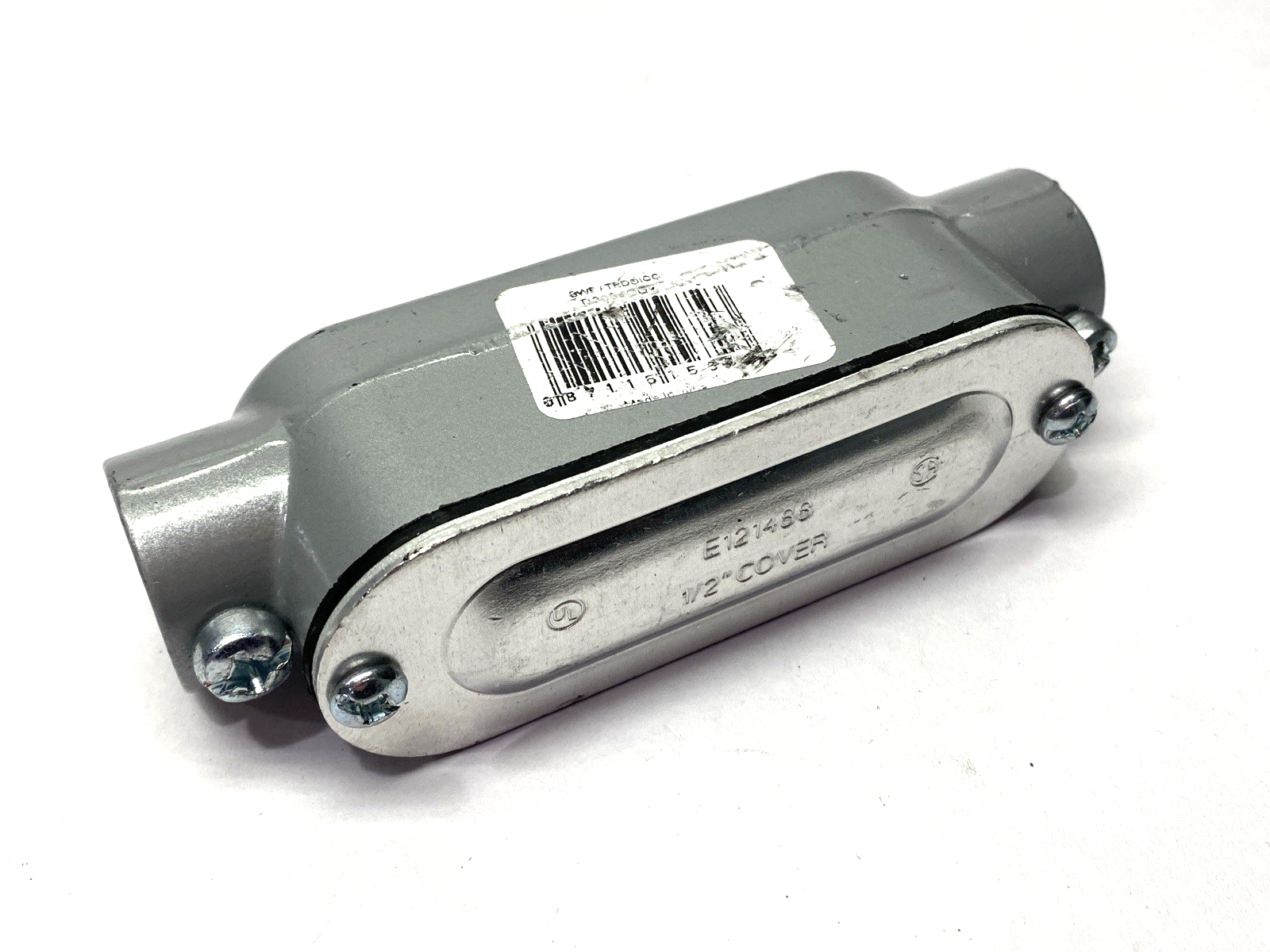 N/A | Straight Conduit Body 1/2" Female Threads - New – Open box - Maverick Industrial Sales