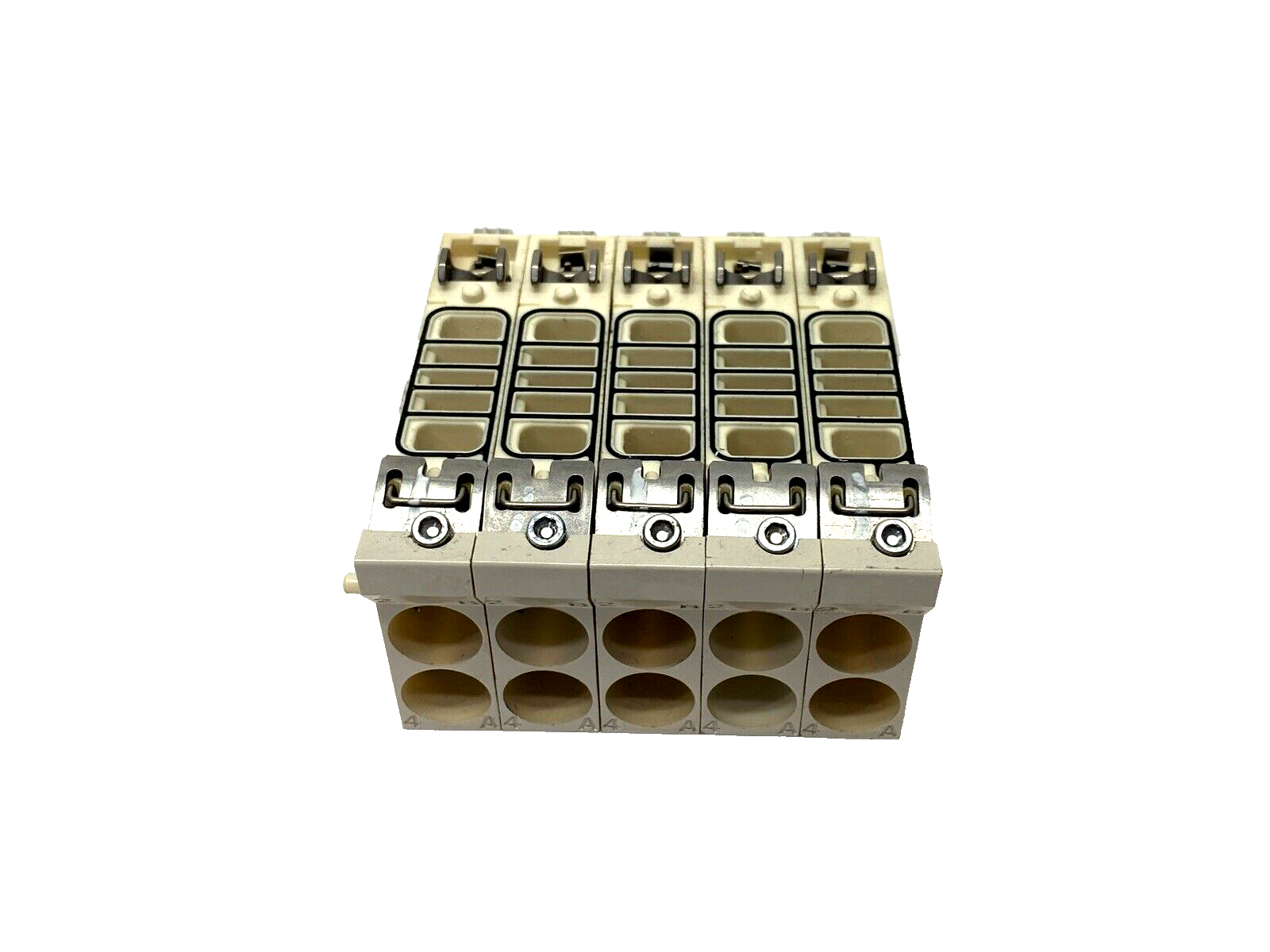 SMC VVQC2000-1A-D-N7 Manifold Block Assembly, LOT OF 5 - Maverick Industrial Sales
