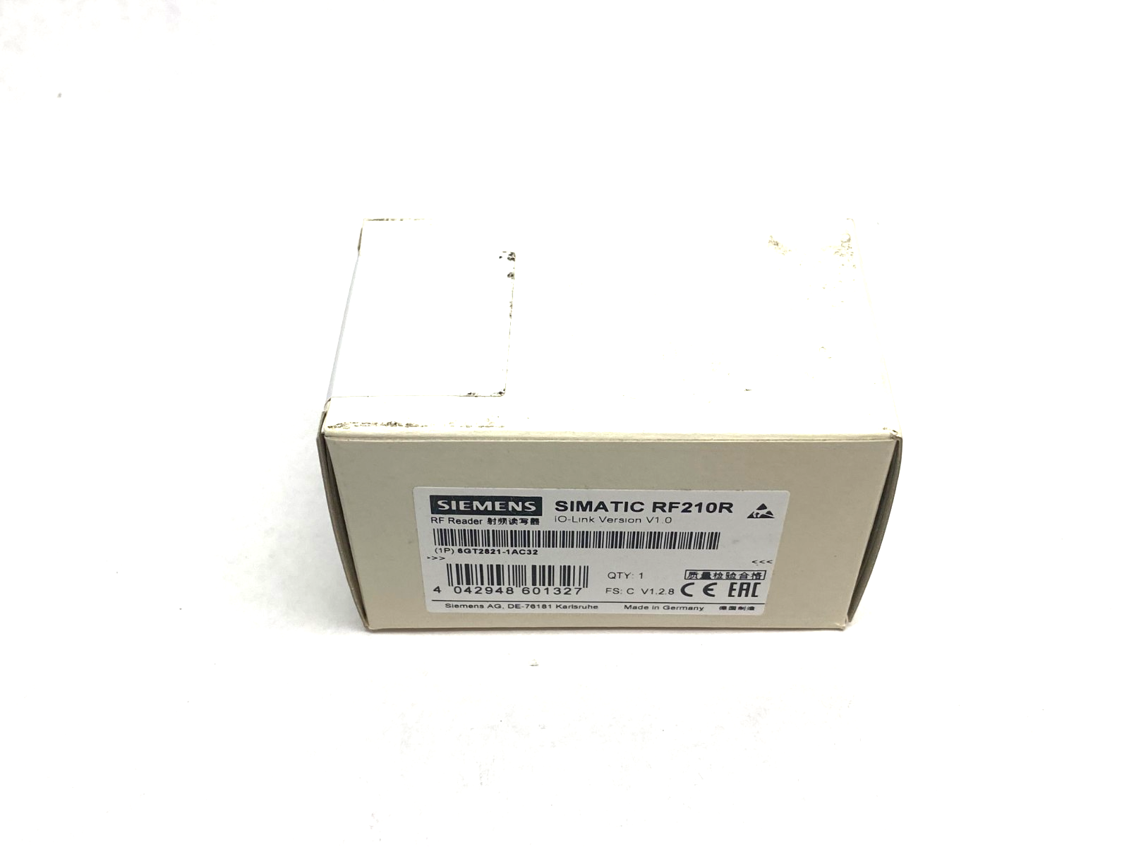 Siemens 6GT2821-1AC32 SIMATIC RF210R IO-Link RF Reader V1.0 - Maverick Industrial Sales