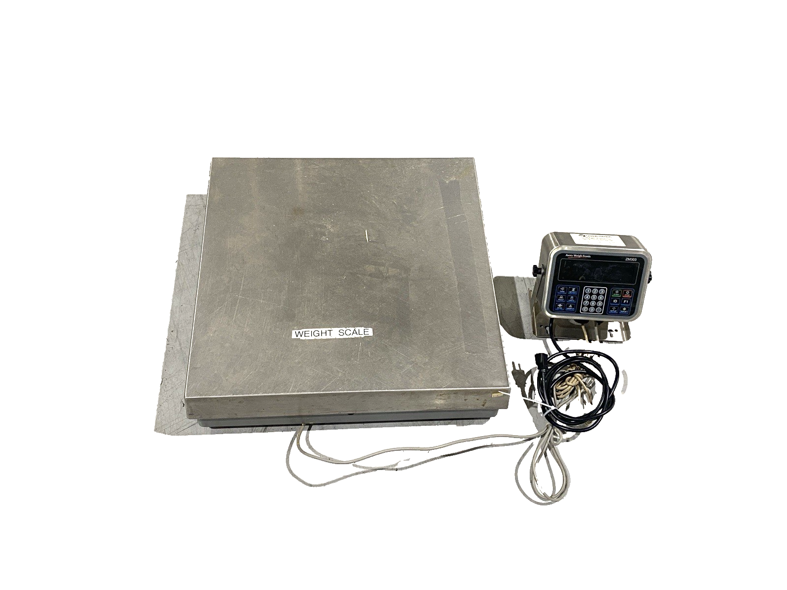 B-Tek BT-2424-100-CS-SP Weight Scale 24" x 24" 100Lb Cap, ZM303-SD1 Indicator - Maverick Industrial Sales