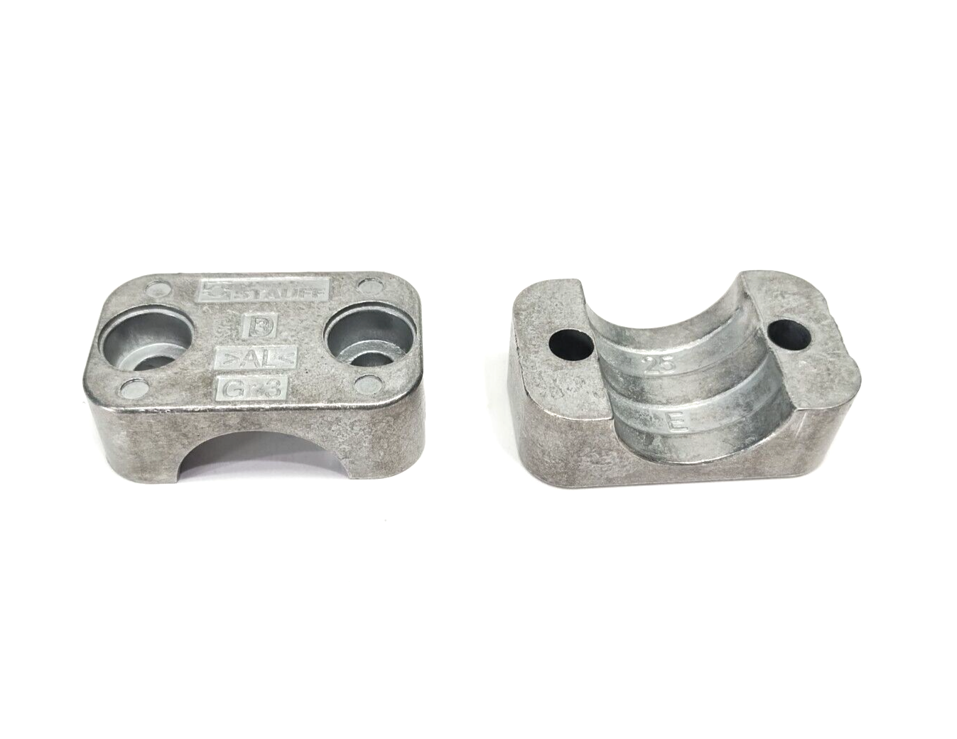 Stauff 325-AL GR.3 Clamp Body Set, Size 3 25mm Diameter Bore, SET OF 2 - Maverick Industrial Sales