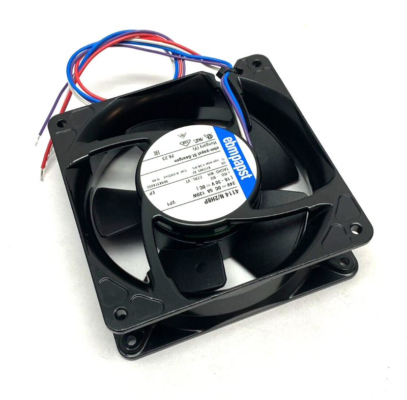 EBM Papst 4114 N/2H8P Electronic Axial Fan 24VDC 5A 120W 4-Wire - Maverick Industrial Sales