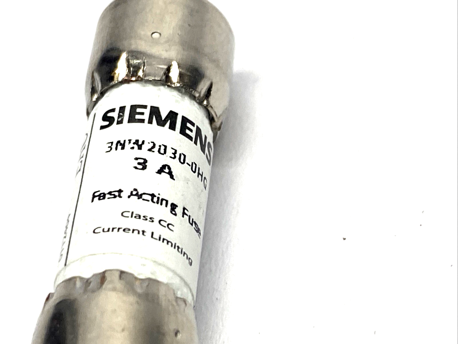 Siemens 3NW2030-0HG Fuse, Class CC, Quick, 3A 600V - Maverick Industrial Sales