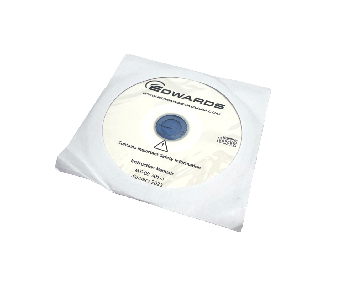 Edwards MT-00-301-J Instruction Manual CD Disc Jan. 2023 - Maverick Industrial Sales