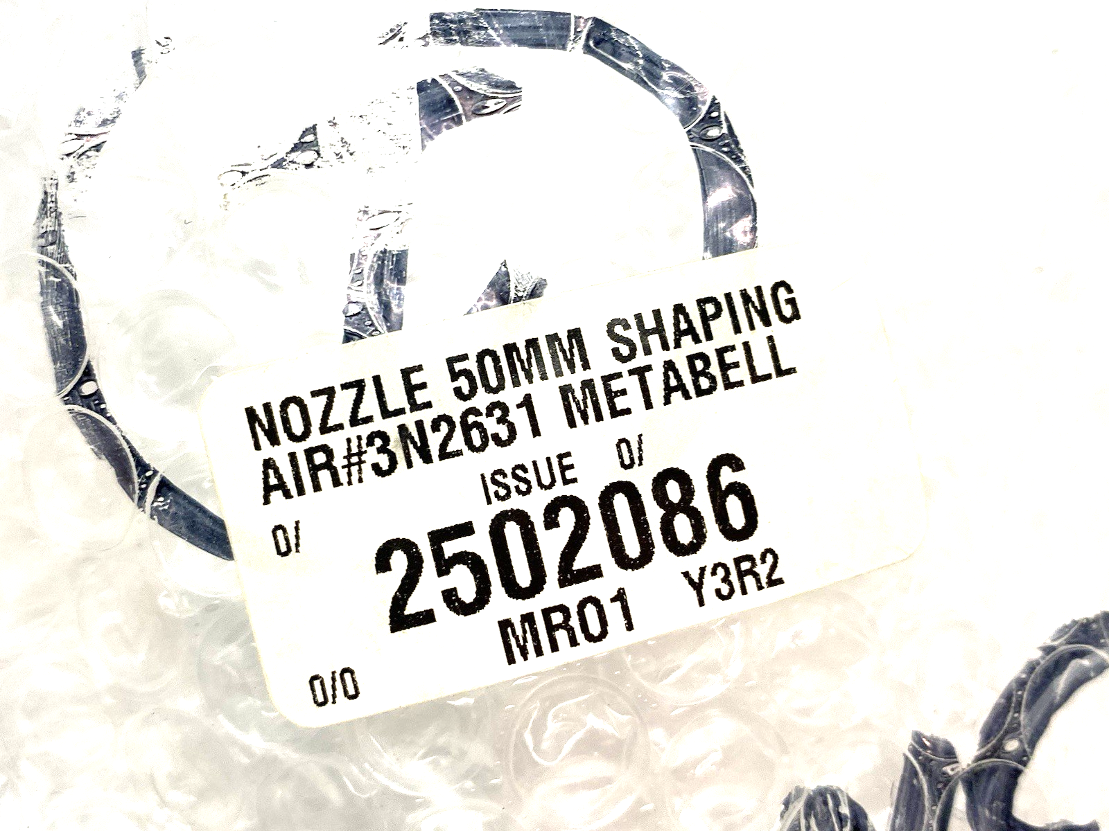 ABB 3N2631 Robot Nozzle, Metaball 50mm Shaping Air, SA Ring Assembly MMBell925 - Maverick Industrial Sales