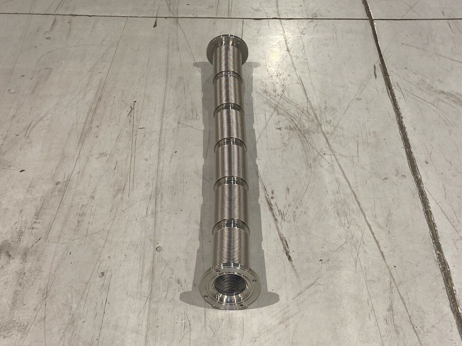 Senior Flexible Bellows Stainless Steel 3" ID x 6" OD Flange 41-1/2" OAL - Maverick Industrial Sales