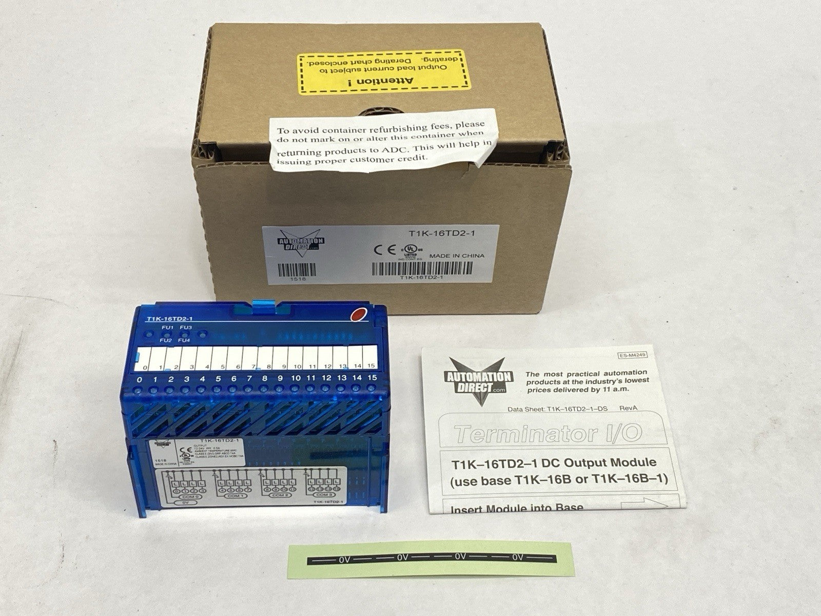 Automation Direct T1K-16TD2-1 Terminator I/O Output Module - Maverick Industrial Sales
