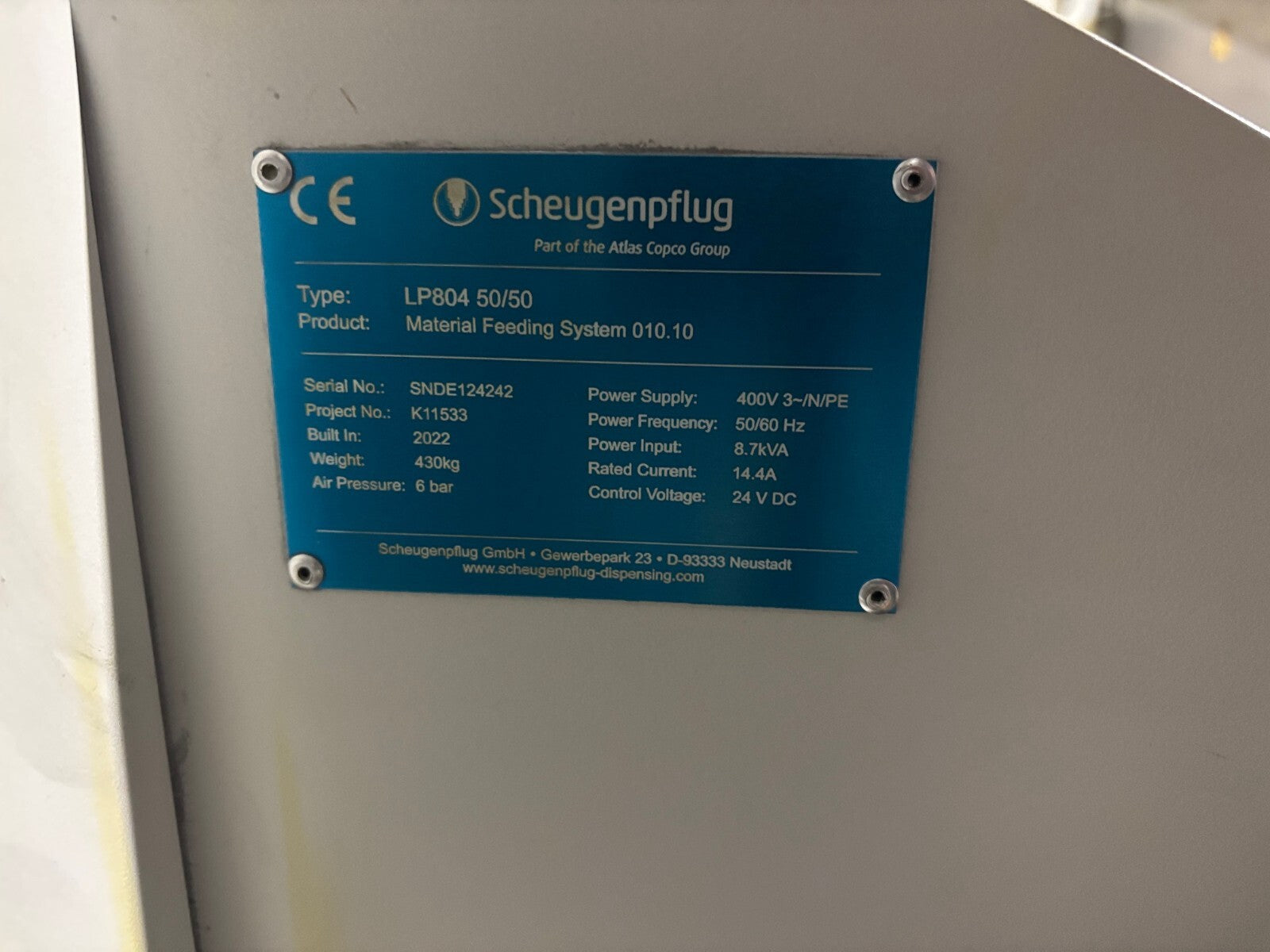 Scheugenpflug LiquiPrep LP804 50/50 Material Feeding System and Barrel Agitator - Maverick Industrial Sales