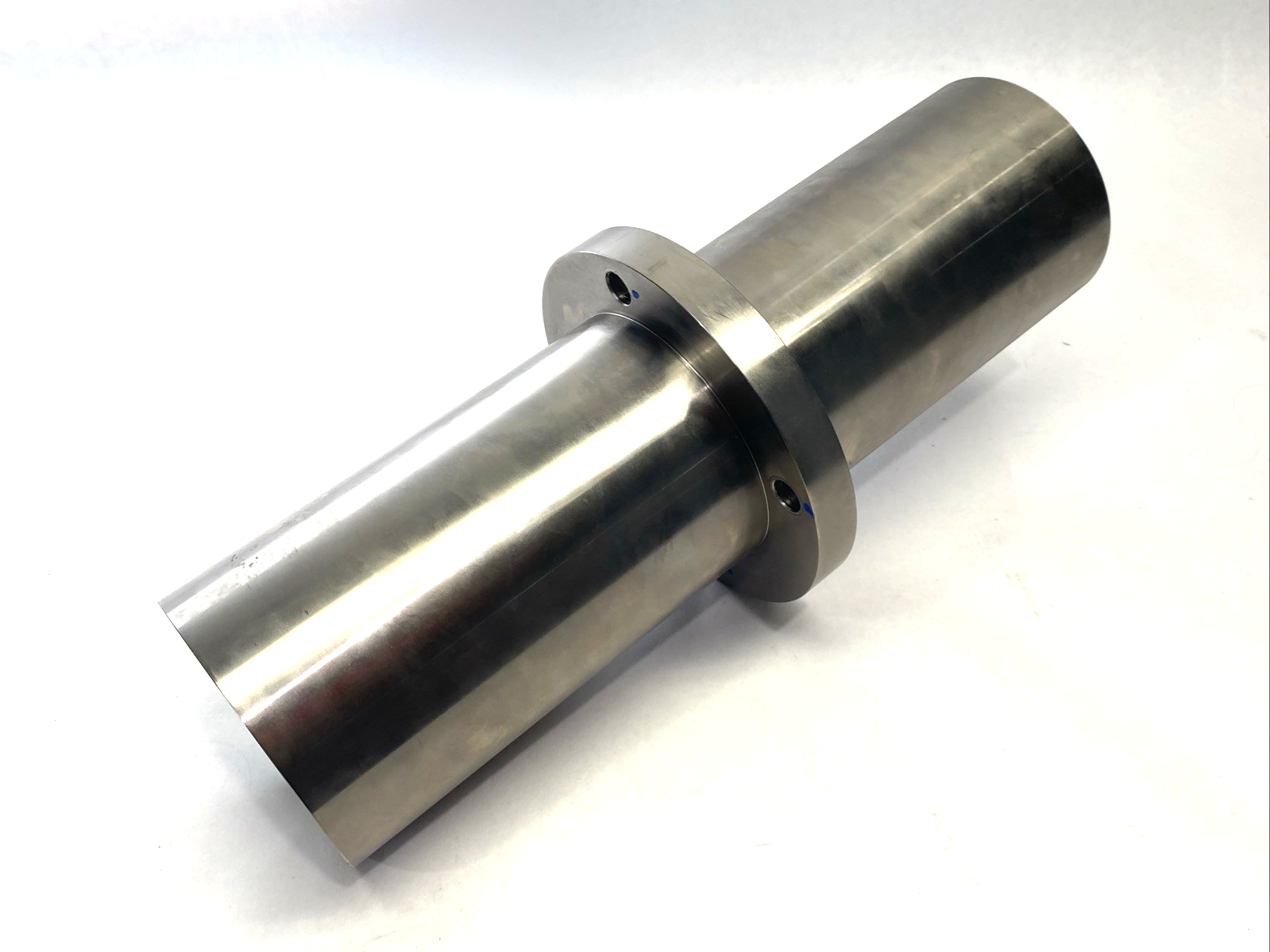 Double Length Round Flange Linear Bearing, for 2-3/8" Shaft, 16" OAL, Steel - Maverick Industrial Sales