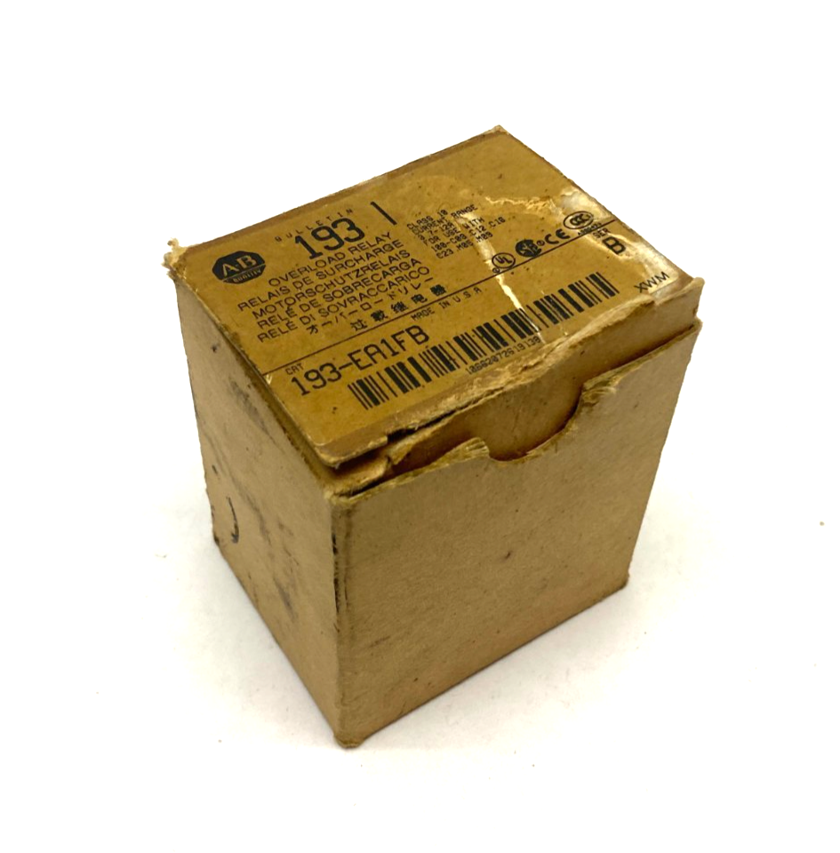 193-EA1FB | Allen Bradley Ser. B Overload Relay 3.7-12A, Solid-State, Class 10 - New – Open box - Maverick Industrial Sales