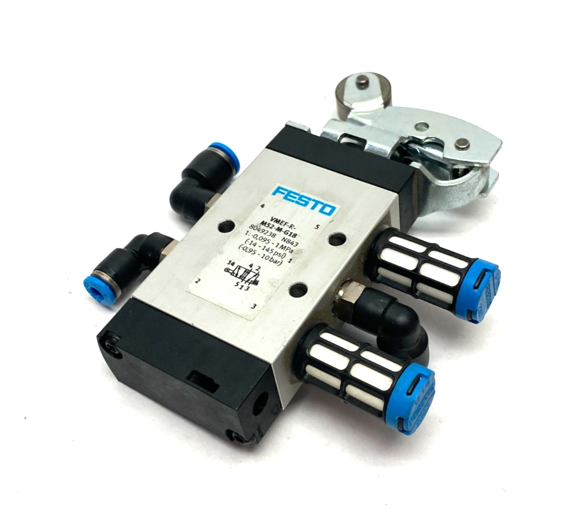 Festo VMEF-R-M52-M-G18 Roller Lever Valve 5/2-way, Monostable 8049238 - Maverick Industrial Sales