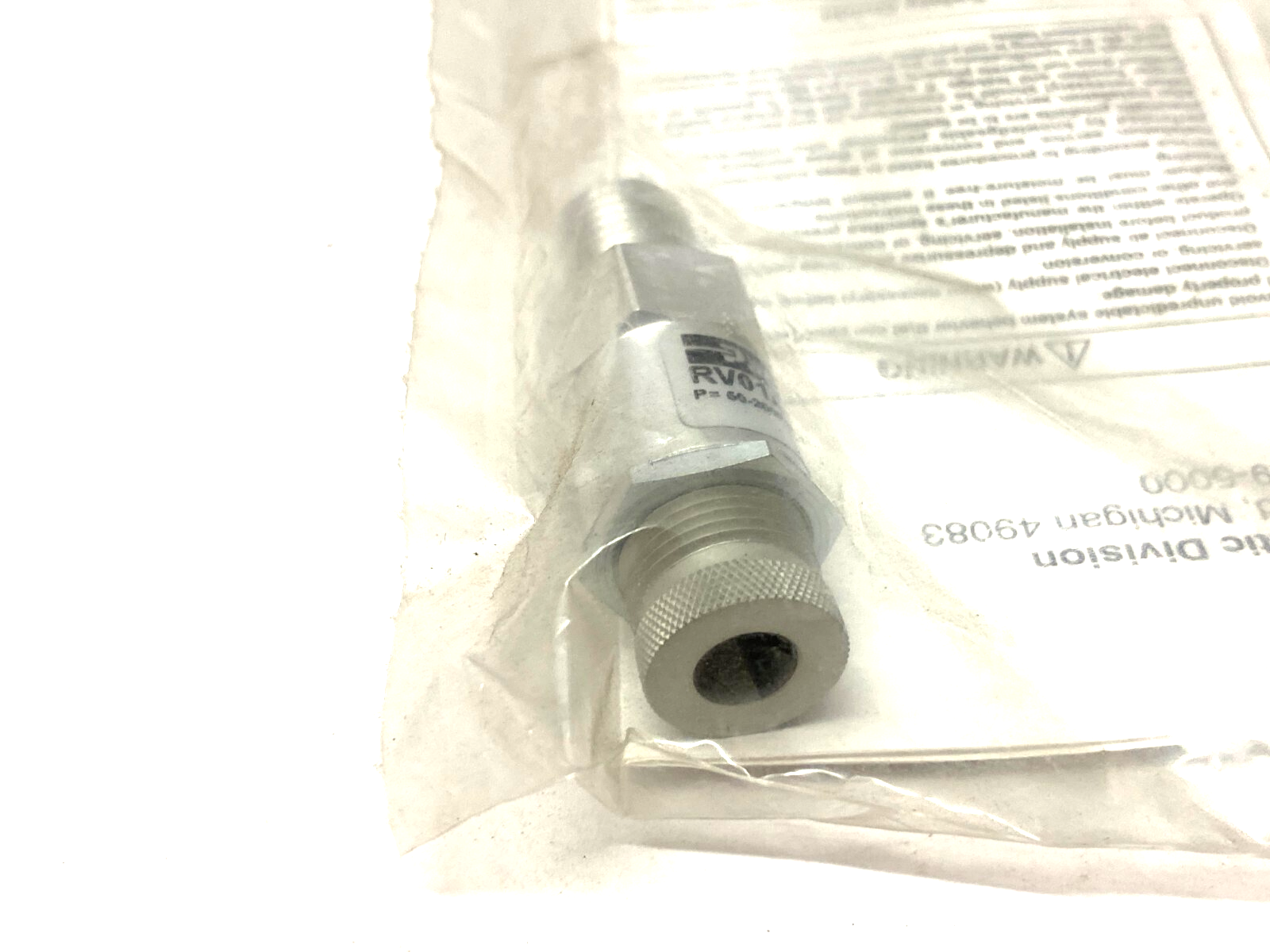 Parker RV01A1N100 Relief Valve 1/4" NPT 100psi - Maverick Industrial Sales