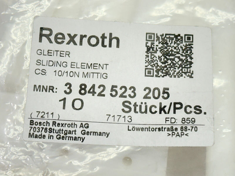 Bosch Rexroth 3842523205 Sliding Element 10/10N MITTIG PKG OF 10 - Maverick Industrial Sales