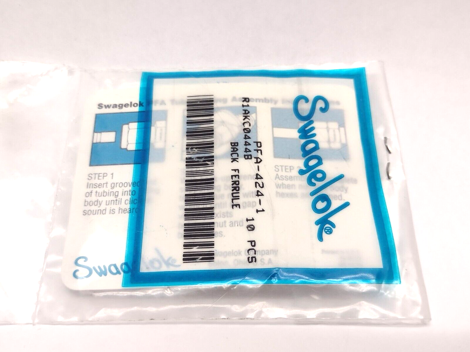 Swagelok PFA-424-1 R1AKC0444B Back Ferrule 10pcs - Maverick Industrial Sales