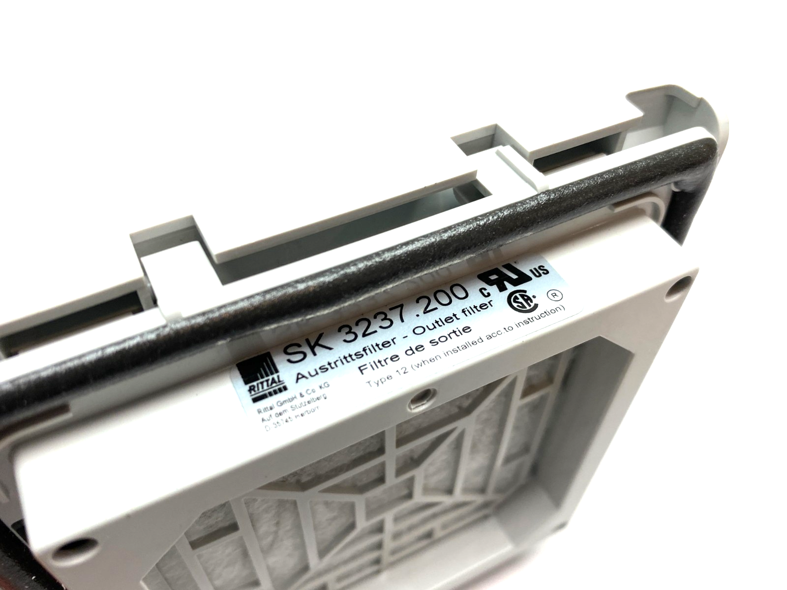 Rittal SK 3237.200 Air Outlet Filter Unit 3237200 Beige - Maverick Industrial Sales